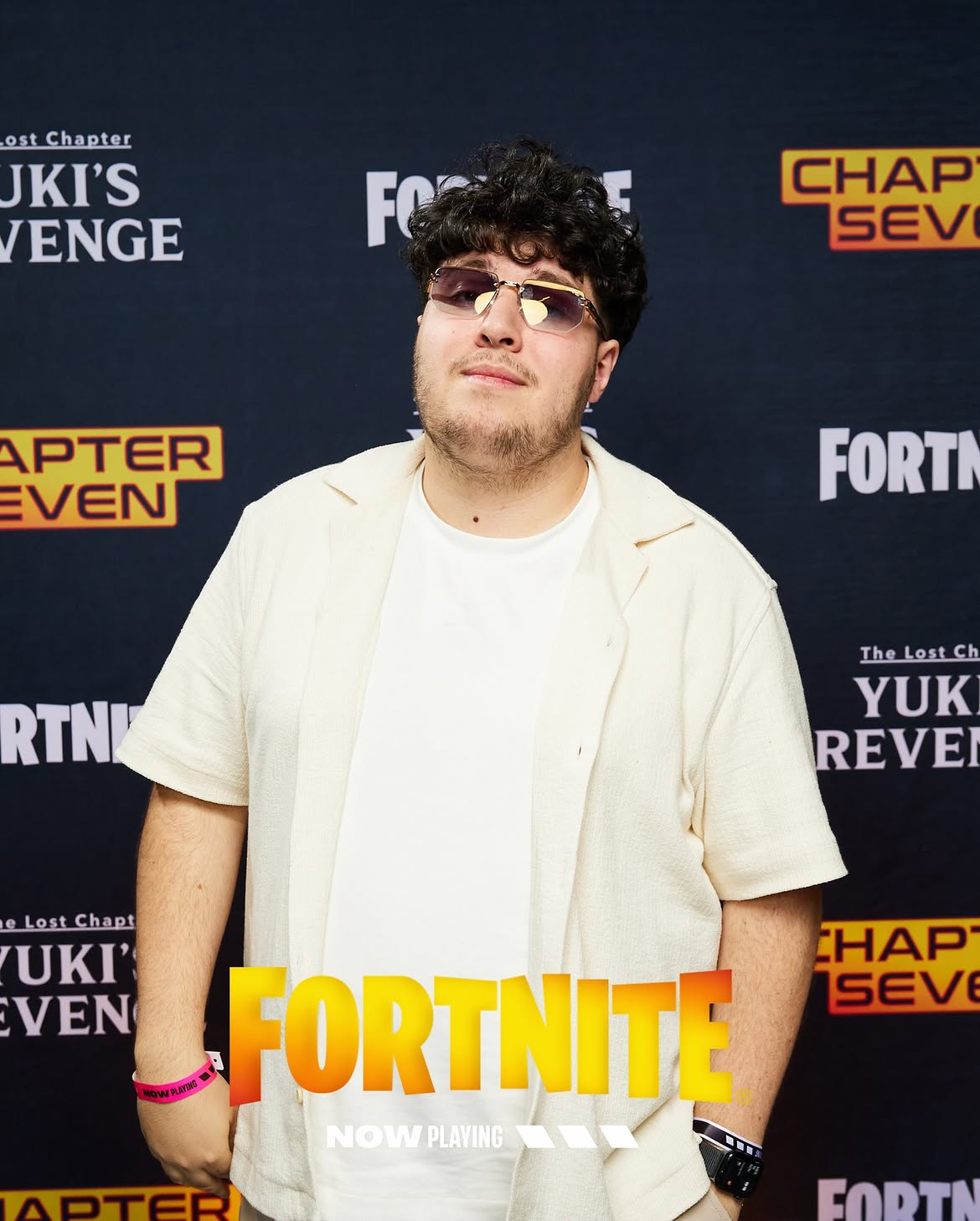Jinskow lors d’un événement Fortnite à Los Angeles